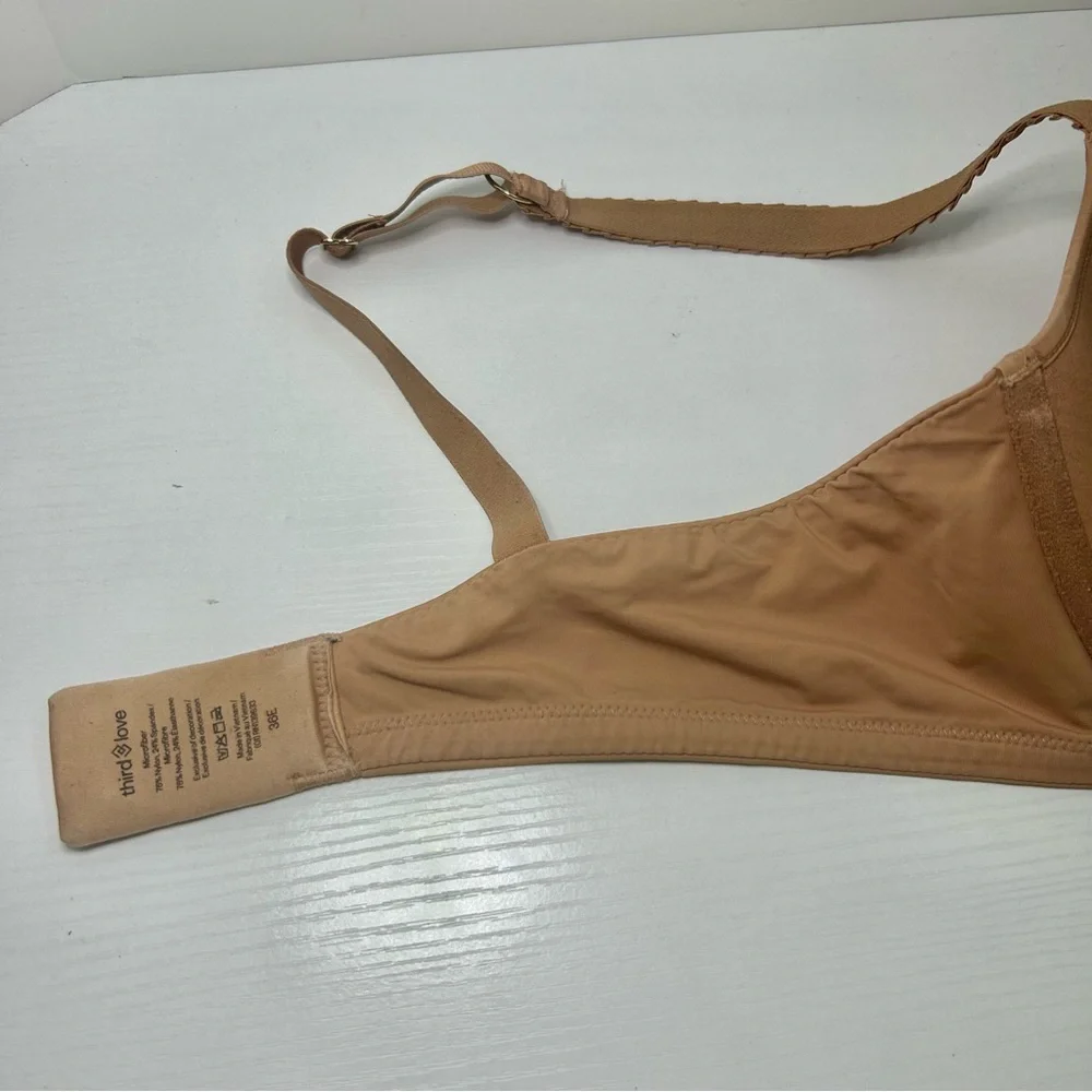 ThirdLove Classic Tan Nude Adjustable Strap Bra 36E - Picture 12 of 15